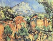Paul Cezanne Mont Sainte-Victoire Seen from the Quarry at Bibemus (mk09) oil on canvas